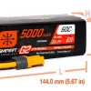 Smart Lipo 6S 22.2V 5000mAh 50C G2 IC5 - Spektrum