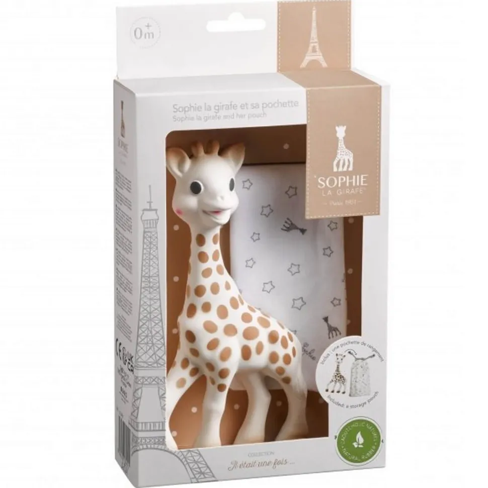 Sophie la girafe et sa pochette de rangement - Vulli