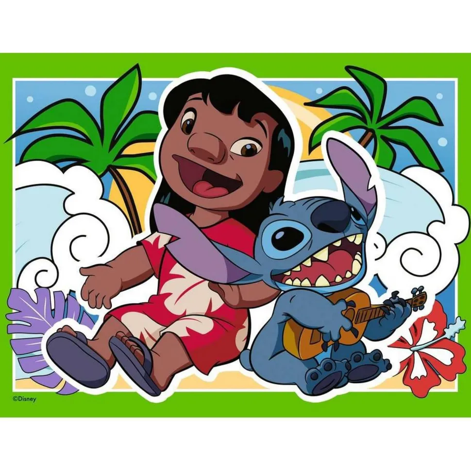 Speedy puzzles 4 x 35 pièces : Stitch - Ravensburger