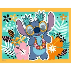 Speedy puzzles 4 x 35 pièces : Stitch - Ravensburger