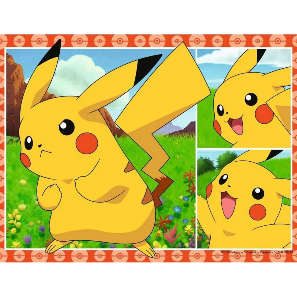 Speedy puzzles 4 x 35 pièces : Pokémon - Ravensburger