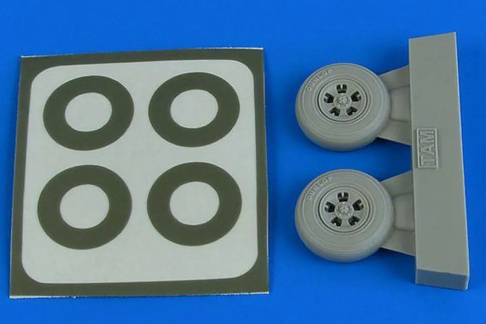 Spitfire Mk.I wheels (5-Spoke) & paint masks f. Tamiya - 1:48e - Aires - Aires