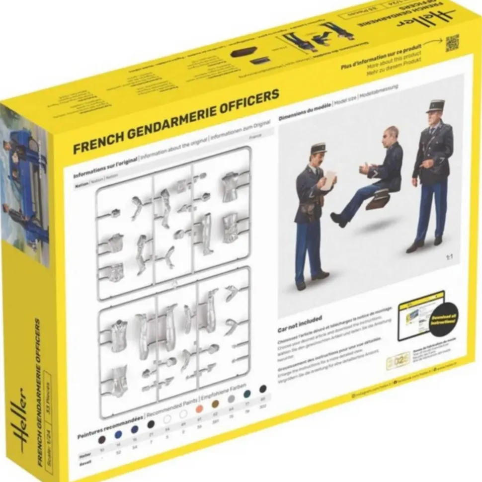 STARTER KIT : Figurines : Officiers de la gendarmerie française in 1:24 - Heller