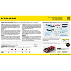STARTER KIT : Maquette voiture : Porsche 962 in 1:43 - Heller