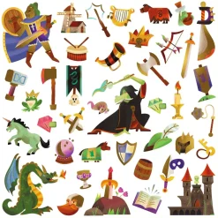 STICKERS : Médiéval fantastique - Djeco