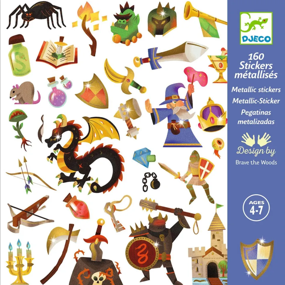 STICKERS : Médiéval fantastique - Djeco