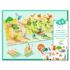 STICKERS : Stickers à relever - À la ferme - Djeco