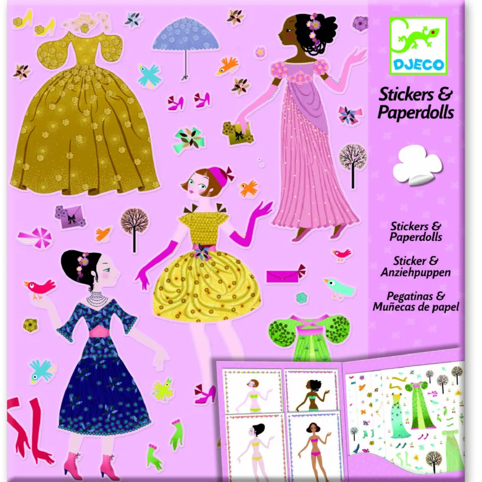 Stickers et Paper dolls : Robes des 4 saisons - Djeco