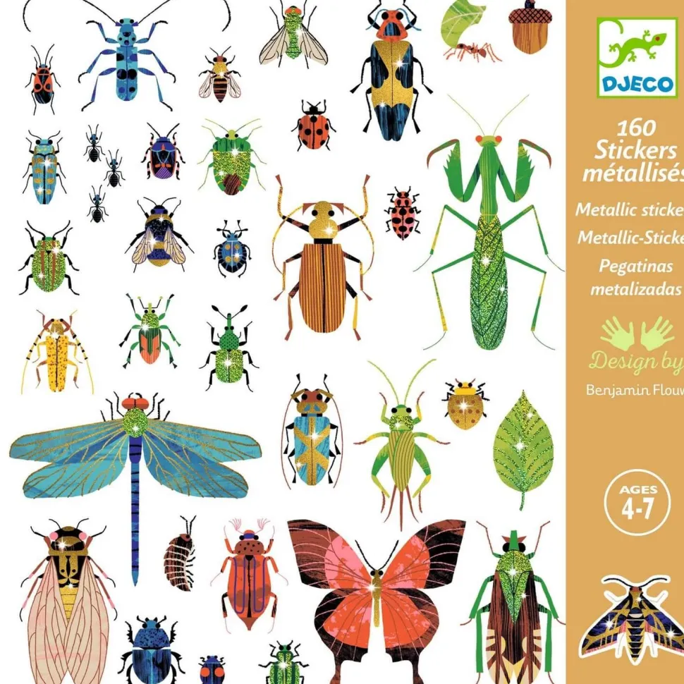 Stickers Métallisés - Microcosmos - Djeco