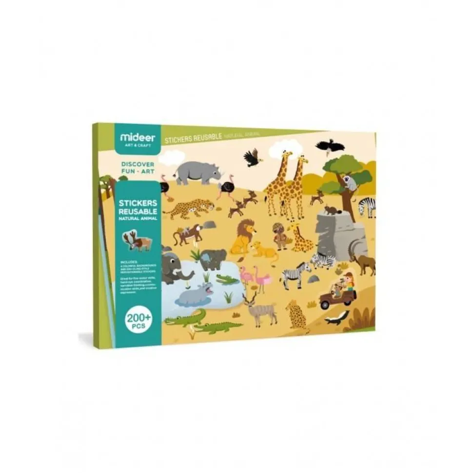 Stickers repositionnables : ANIMAUX - Mideer