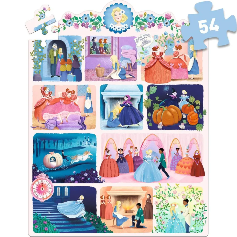Story Puzzle 54 pièces : Cendrillon - Djeco