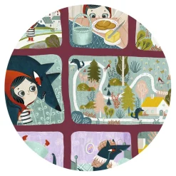 Story Puzzle 35 pièces : Le Petit Chaperon rouge - Djeco