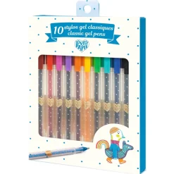 10 stylos gel classiques - Djeco