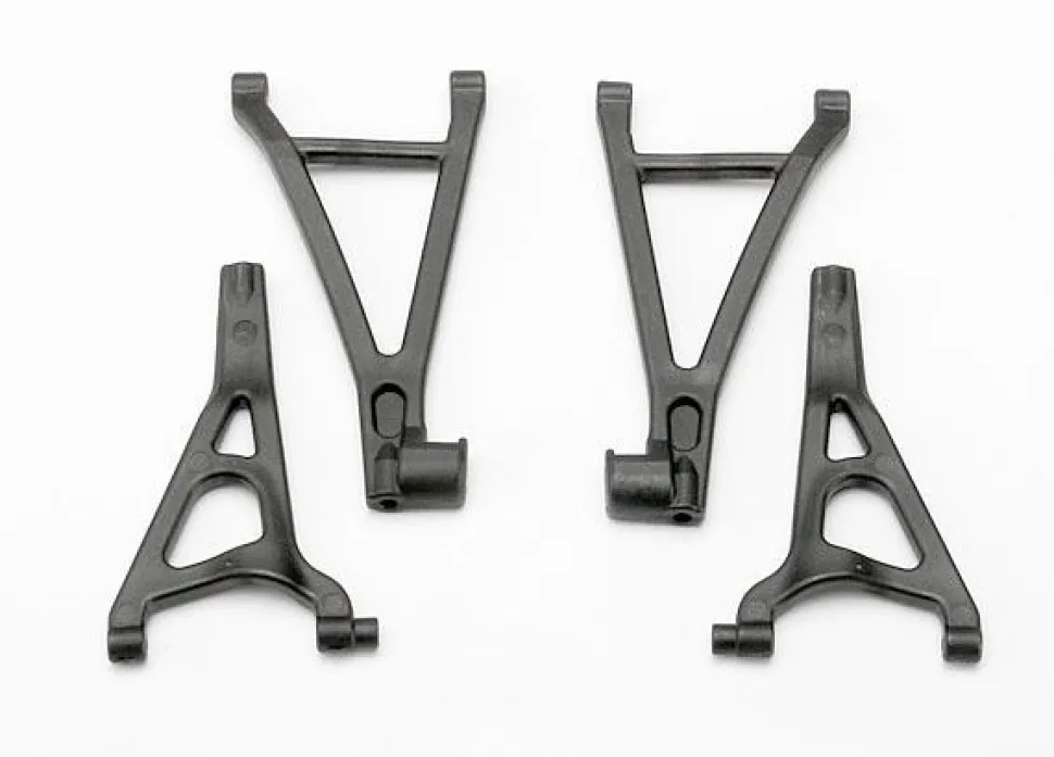 Suspension arm set, front (includes upper right & left and lower right & left arms) (1/16 E-Revo) - Traxxas