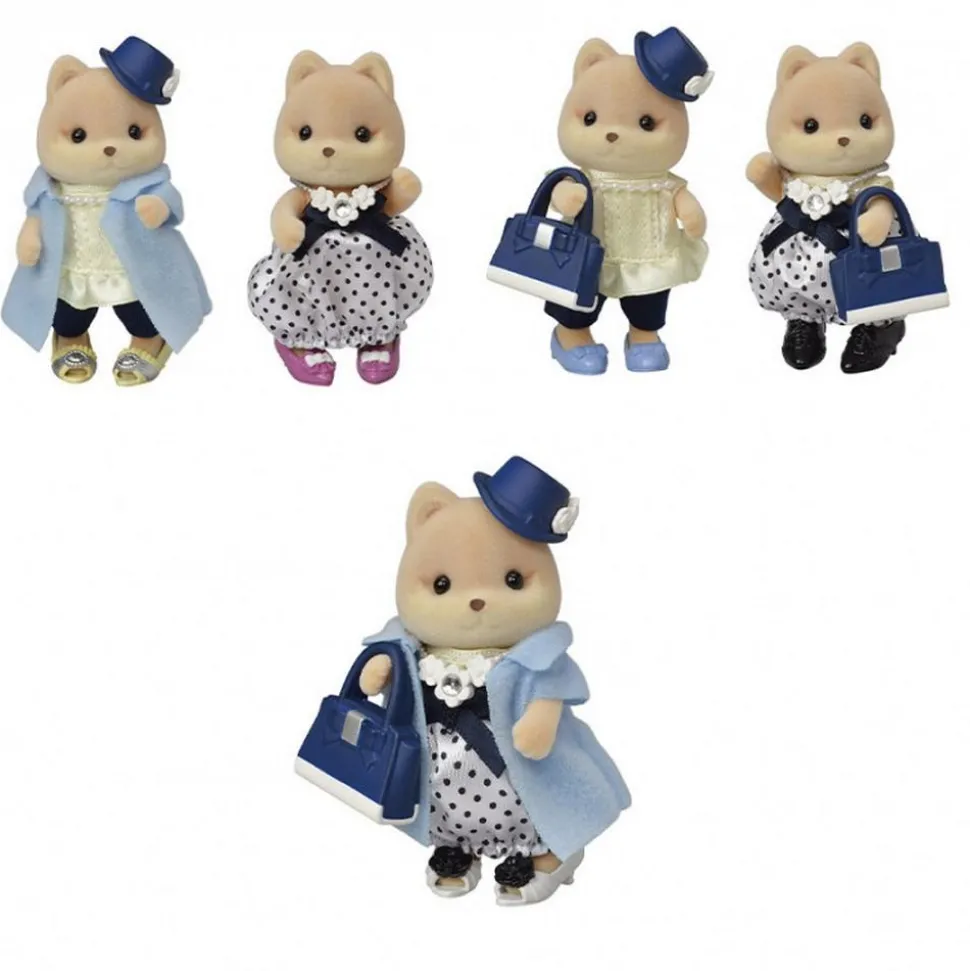 Sylvanian Families 5541 : La valisette de mode et grande soeur chien caramel - Sylvanian Families