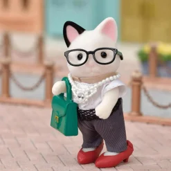 Sylvanian Families 5462 : La valisette de mode et grande soeur chat bicolore - Sylvanian Families