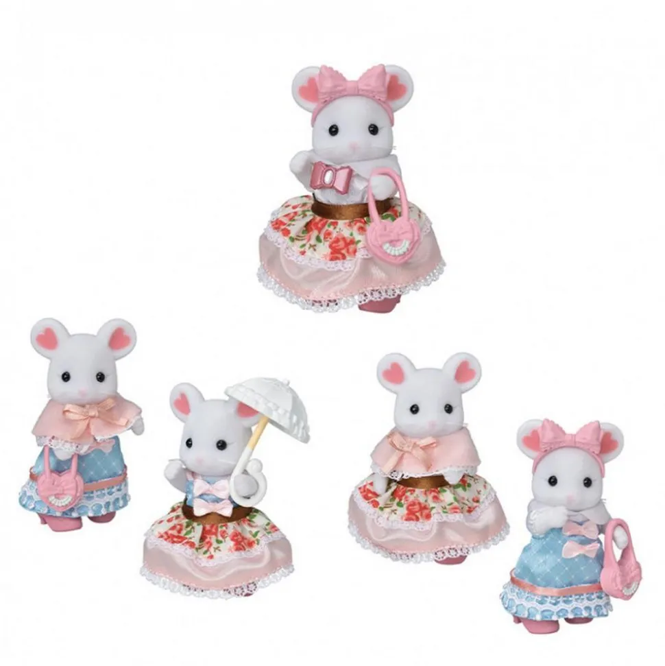 Sylvanian Families 5540 : La valisette de mode et grande soeur souris marshmallow - Sylvanian Families