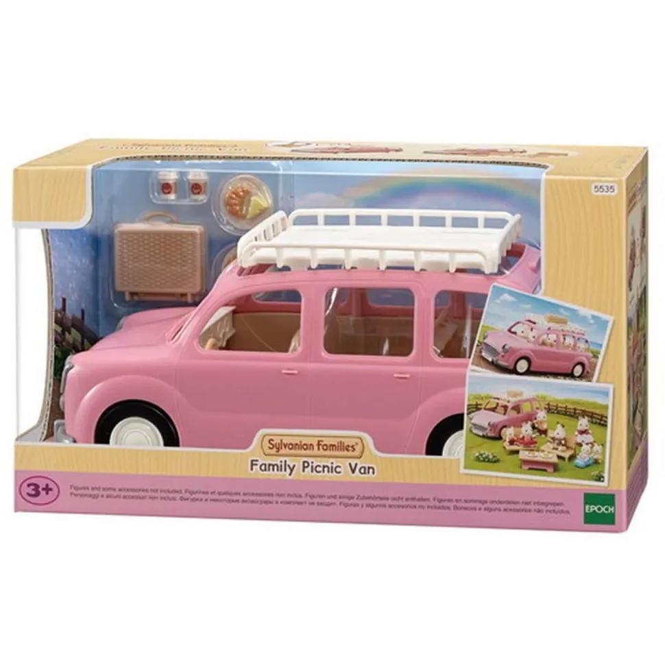 Sylvanian Families 5535 : Le monospace rose et set de pique-nique - Sylvanian Families