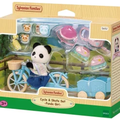 Sylvanian Family 5652 : La fille panda, son vélo et sa remorque - Sylvanian Families