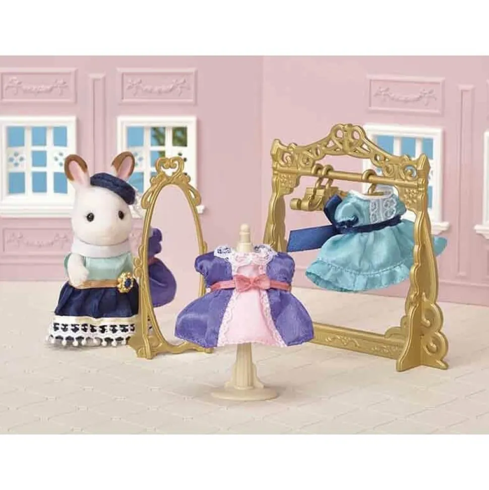 Sylvanian Family 6013 : Le dressing de mode et les tenues de soirée - Sylvanian Families