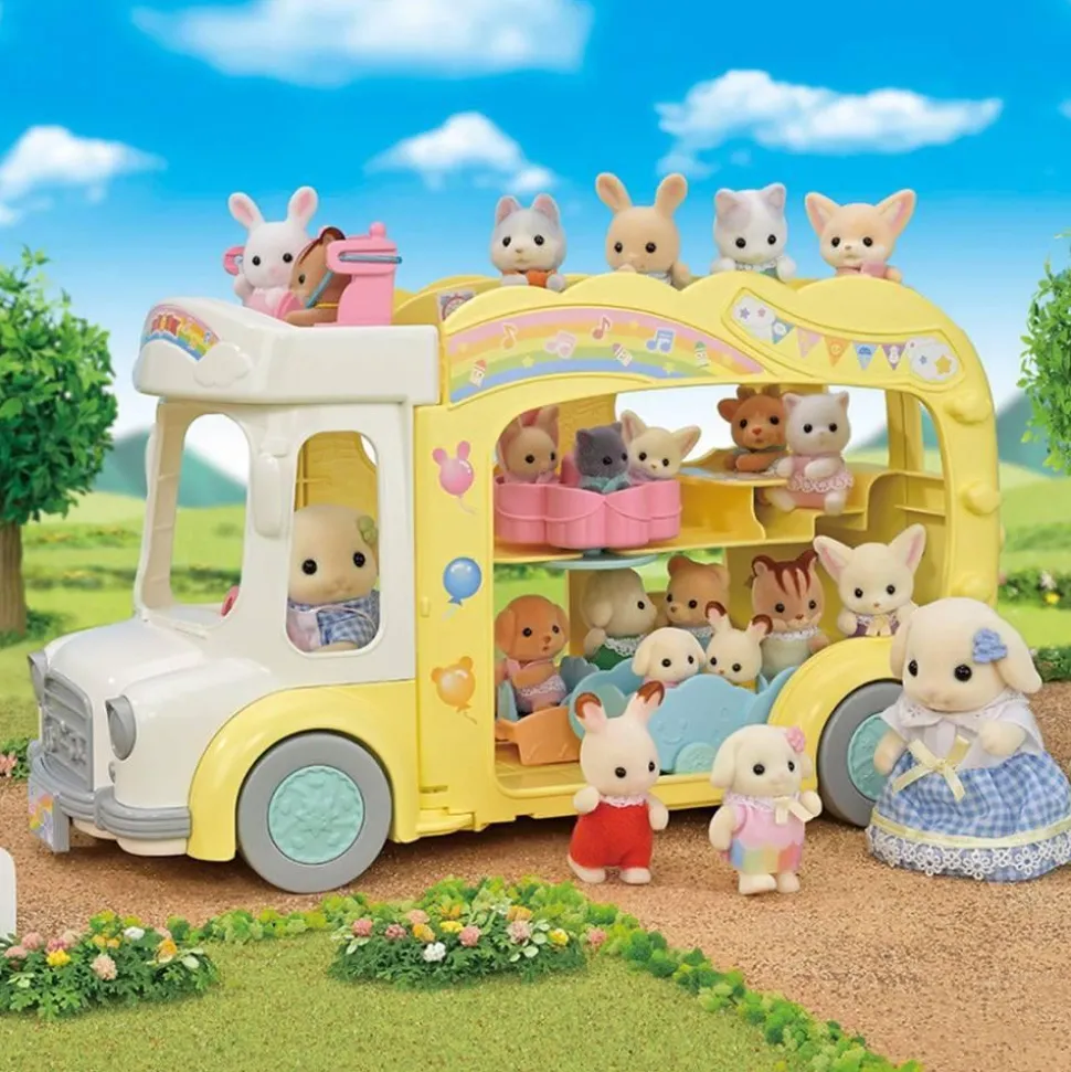 Sylvanian Family : Le bus et sa cour de récréation - Sylvanian Families