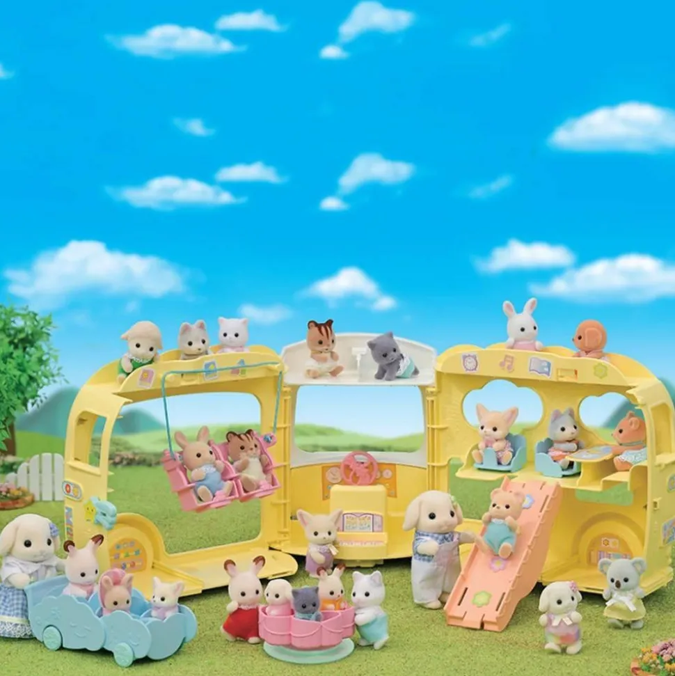 Sylvanian Family : Le bus et sa cour de récréation - Sylvanian Families