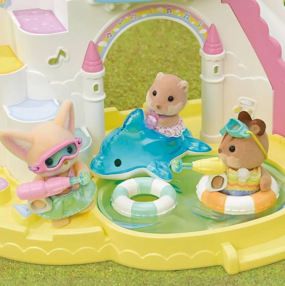 Sylvanian Family : Le trio des bébés à la piscine - Sylvanian Families