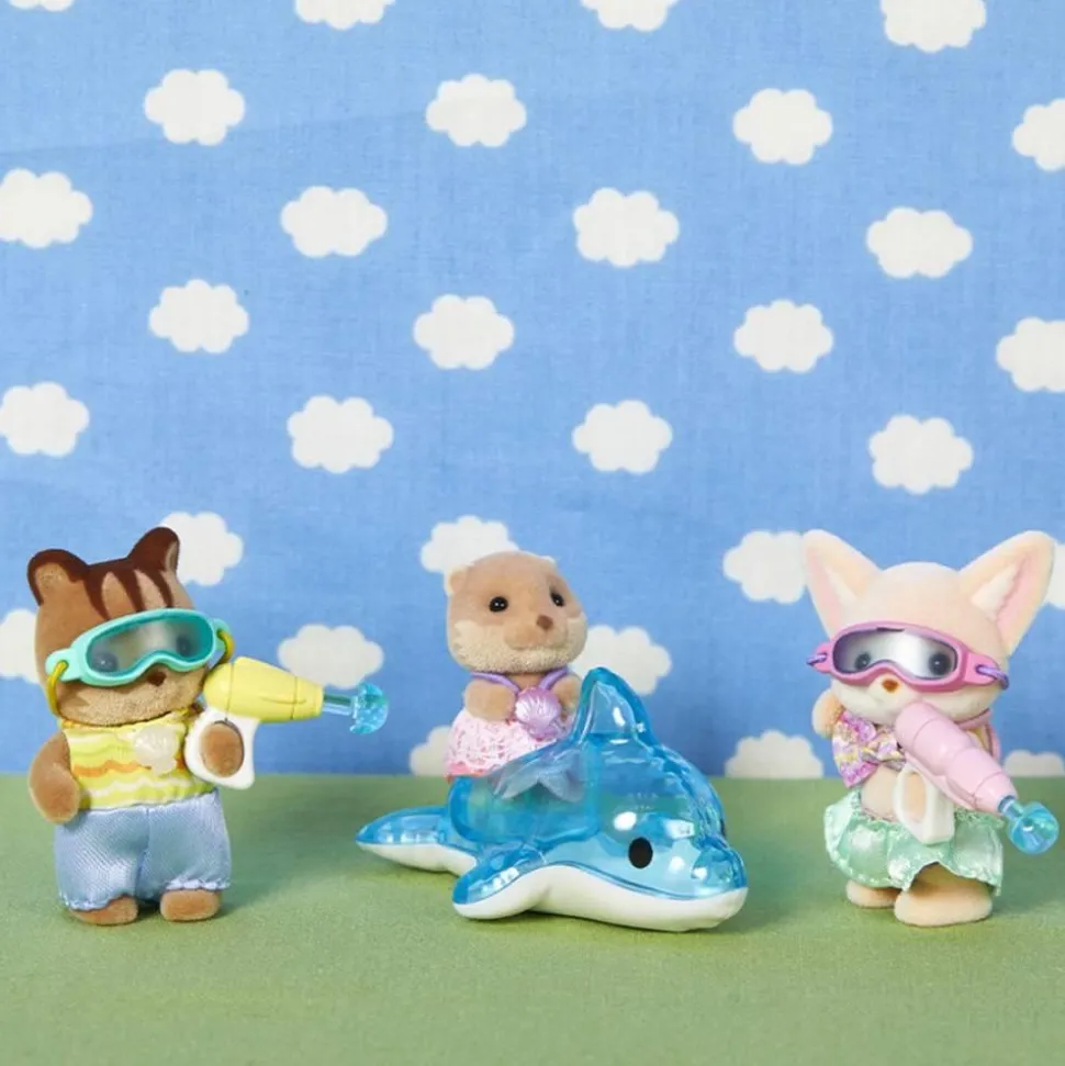 Sylvanian Family : Le trio des bébés à la piscine - Sylvanian Families
