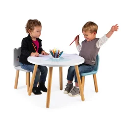 Table et 2 chaises en bois : Banquise - Janod