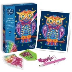 Tableau à diamanter - hibou - Sentosphère