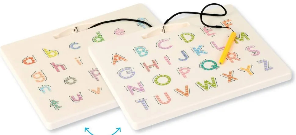 Tableau magnétique lettres majuscules et minuscules - Eduplay