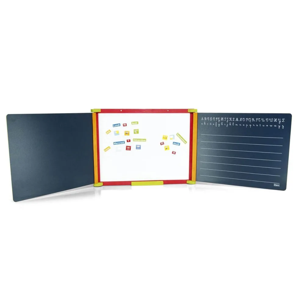 Tableau triptyque en bois teinté magnétique - JeuJura