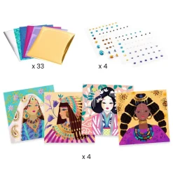 Tableaux à métalliser : Parures précieuses - Les plus grands - Djeco