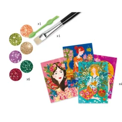 Tableaux à pailleter : Le parfum des fleurs - Djeco