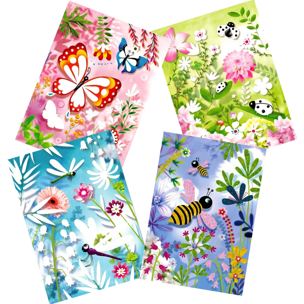 Tableaux à pailleter : Papillons à paillettes - Djeco