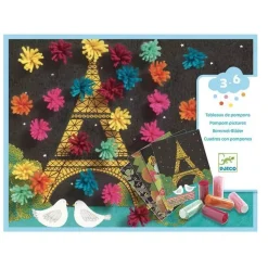 Tableaux de pompons : Explosion de pompons - Djeco