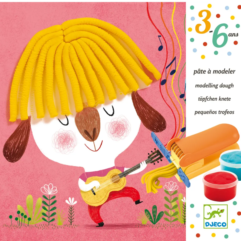 Tableaux de pâte à modeler : Bouclettes et cheveux raides - Djeco