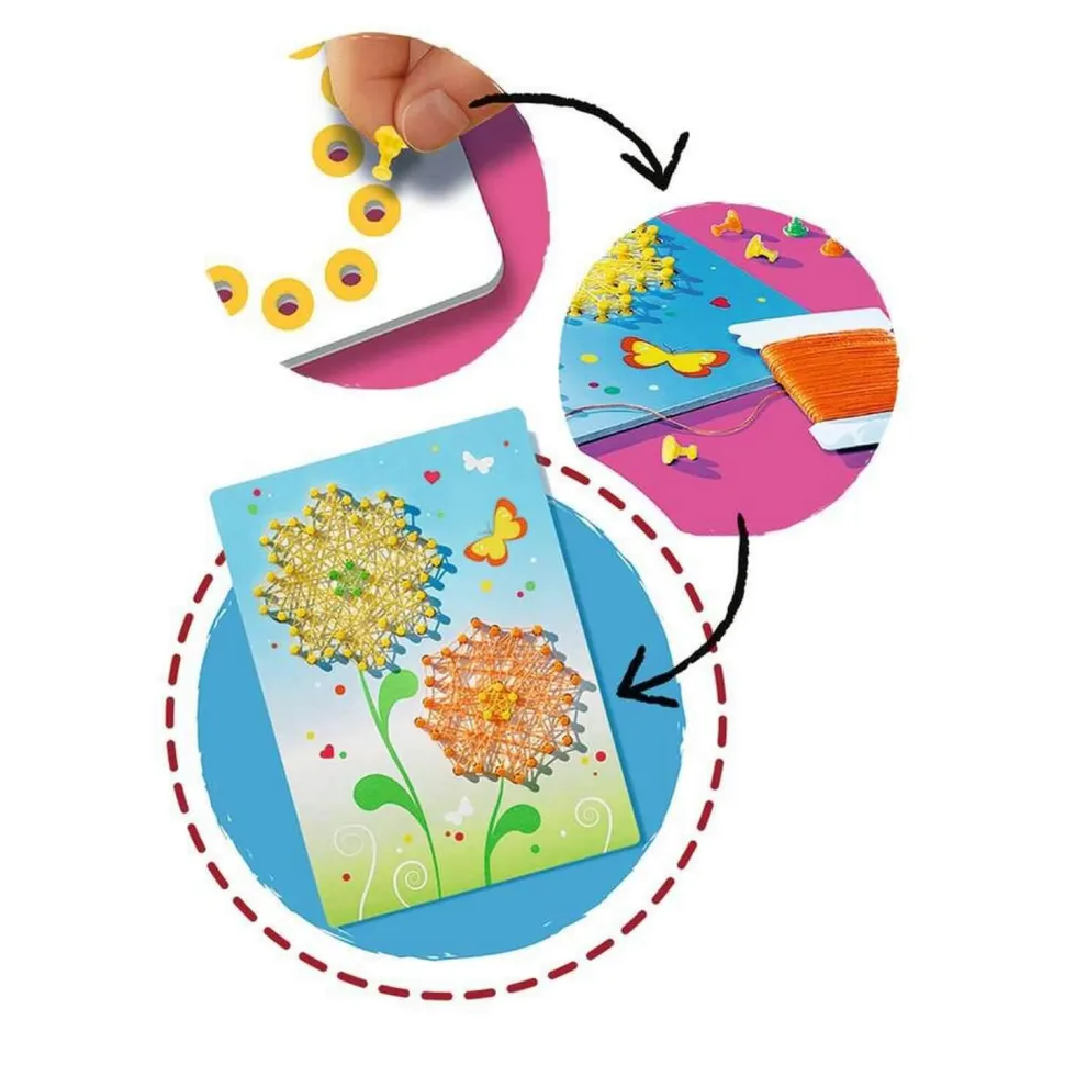 Tableaux en fil tendu String Art : Papillons - Ravensburger