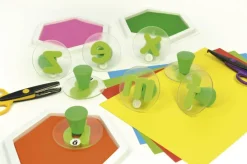 Tampon géant lettres minuscules, set de 30 vert - Eduplay