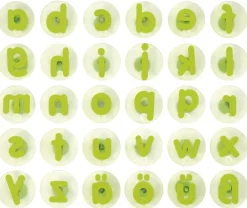 Tampon géant lettres minuscules, set de 30 vert - Eduplay