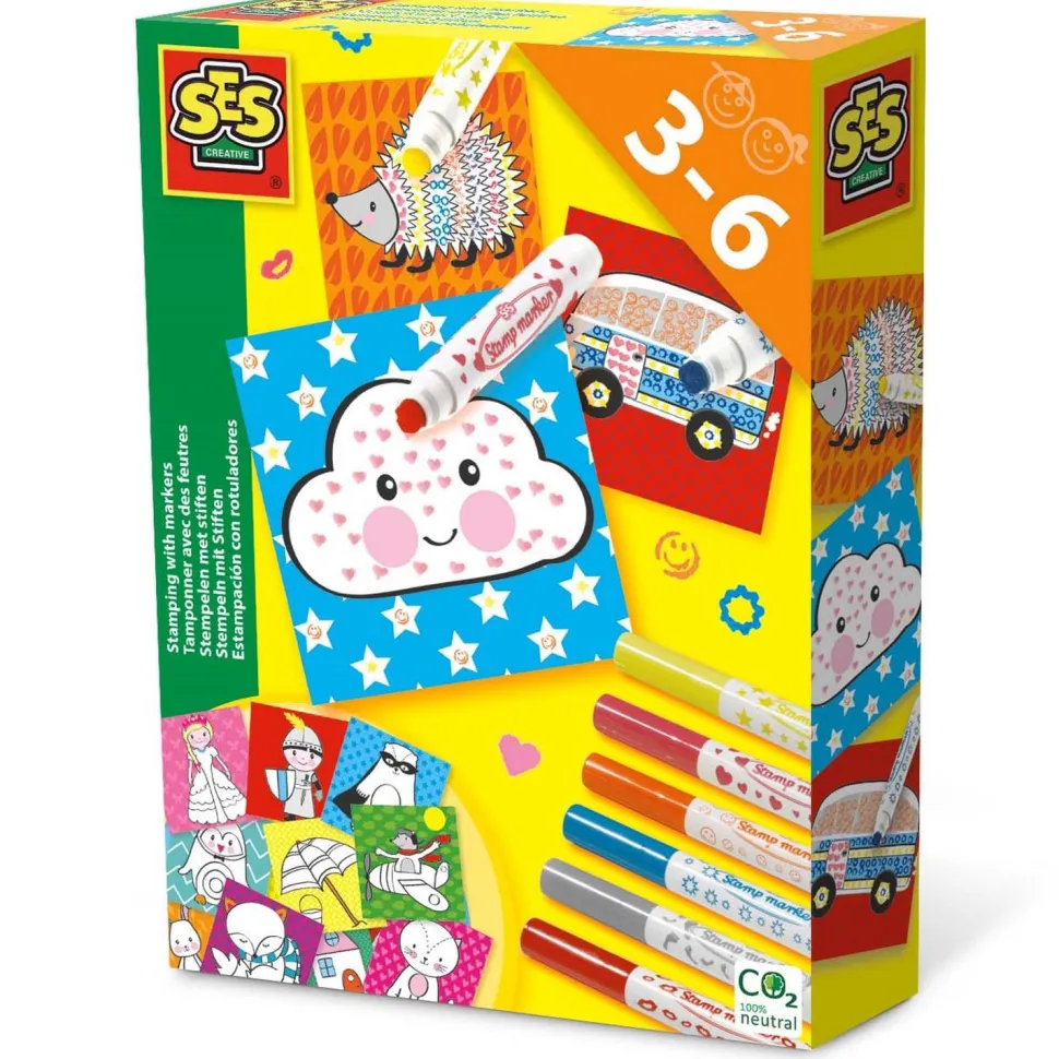 Tamponner avec des feutres tampons - SES Creative