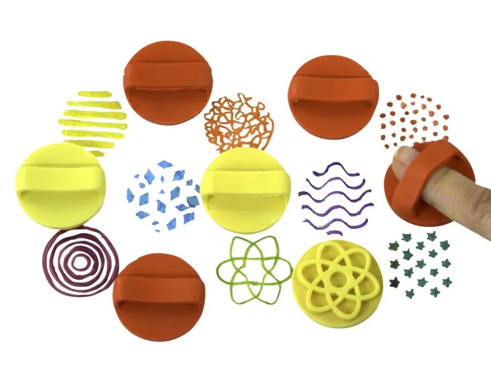 Tampons Motifs pour doigt Set de 8 - Eduplay