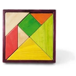 Tangram : Casse-tête et coffret bois - Smir