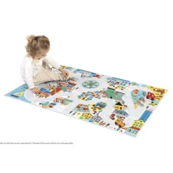 TAPIS AVEC CIRCUIT VILLE - CROSS ROADS - Janod