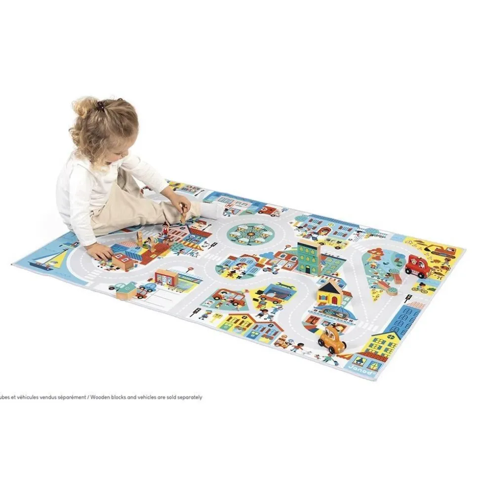 TAPIS AVEC CIRCUIT VILLE - CROSS ROADS - Janod