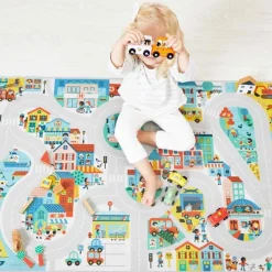 TAPIS AVEC CIRCUIT VILLE - CROSS ROADS - Janod