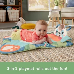 Tapis D'Eveil 3 En 1 : tapis panda à rouler - Fisher-Price