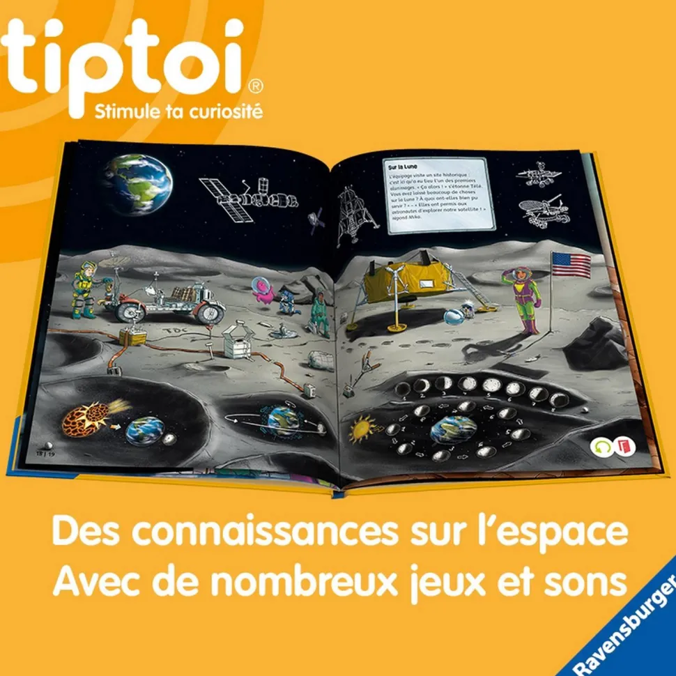 Tiptoi - L'espace Astronautique, etoiles et planetes - Ravensburger