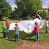 Tissu parachute pour lancer Ø 360 cm blanc - Eduplay