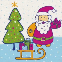 Toile à peindre, 10 x 10 cm, set de 5 - Eduplay